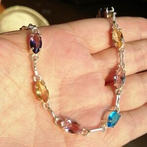 Gorgeous delicate colours adjustable bracelet
